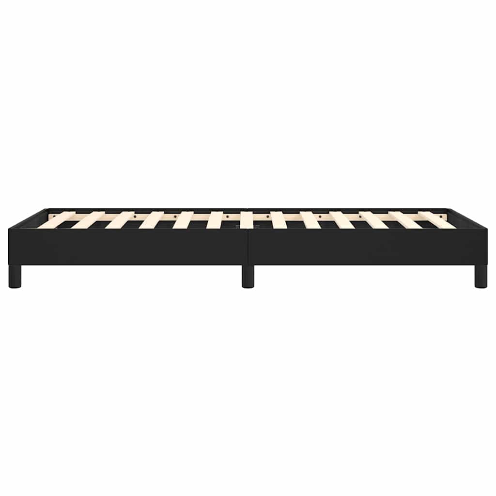 Bed Frame without Mattress Black 39.4"x79.9" Twin XL Faux Leather