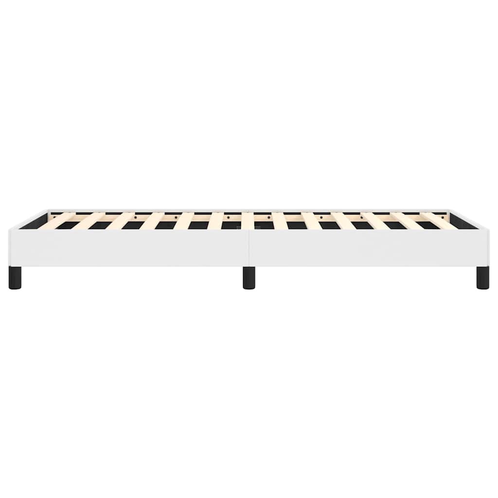 Bed Frame without Mattress White 100x203 cm Twin XL Faux Leather