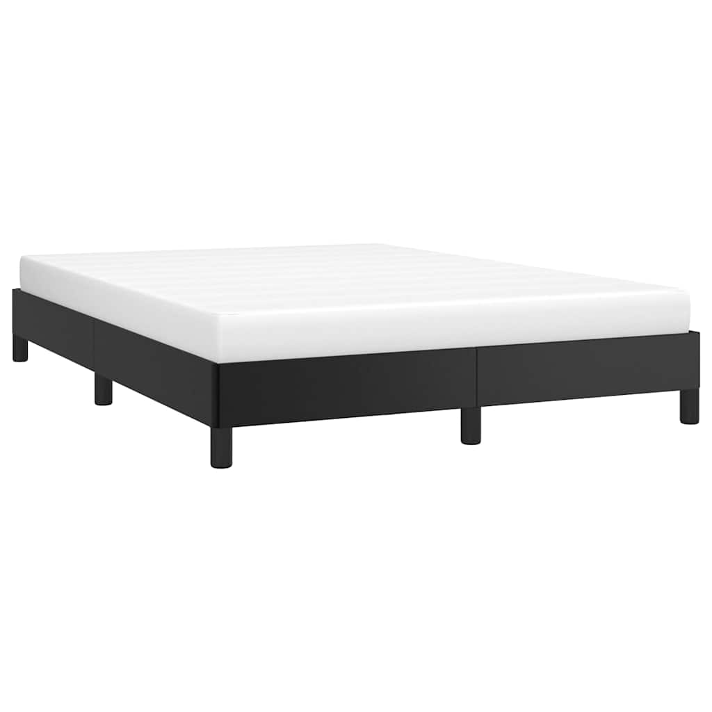 Bed Frame without Mattress Black 137x190 cm Full Faux Leather