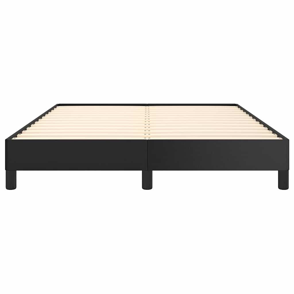 Bed Frame without Mattress Black 137x190 cm Full Faux Leather