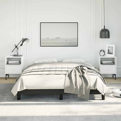 Bed Frame without Mattress Black 137x190 cm Full Faux Leather