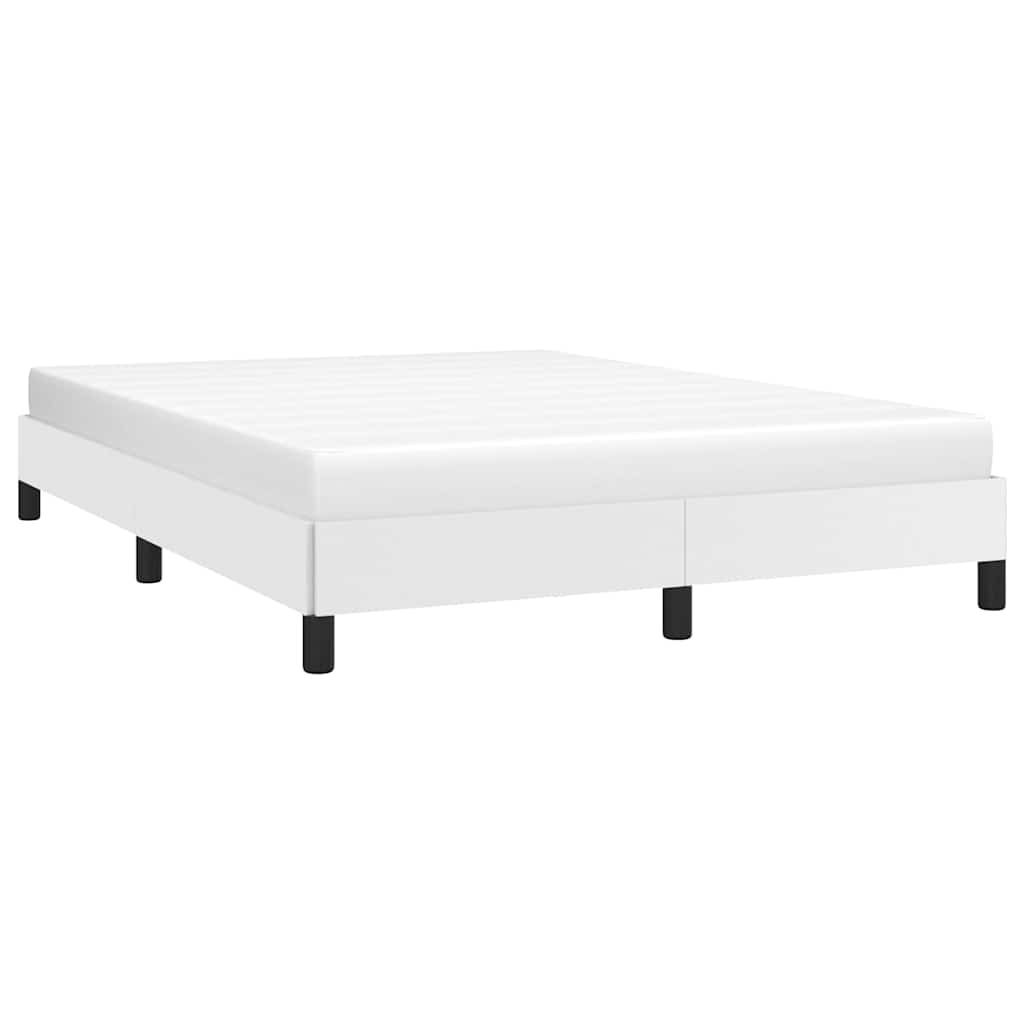 Bed Frame without Mattress White 137x190 cm Full Faux Leather