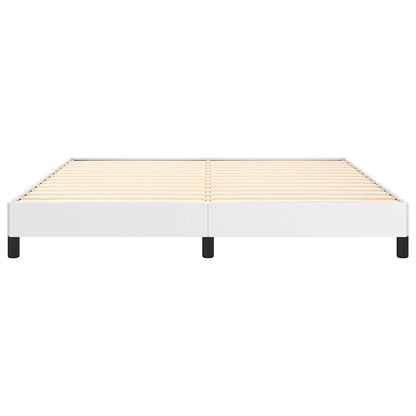 Bed Frame without Mattress White California King Faux Leather