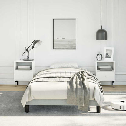 Bed Frame without Mattress Light Grey 100x203 cm Twin XL Velvet