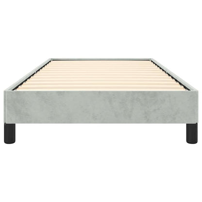Bed Frame without Mattress Light Grey 100x203 cm Twin XL Velvet