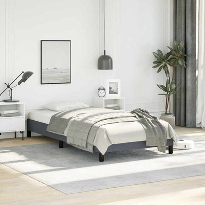 Bed Frame without Mattress Dark Grey 100x203 cm Twin XL Velvet