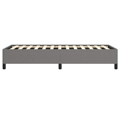 Bed Frame without Mattress Dark Grey 100x190 cm Twin Fabric