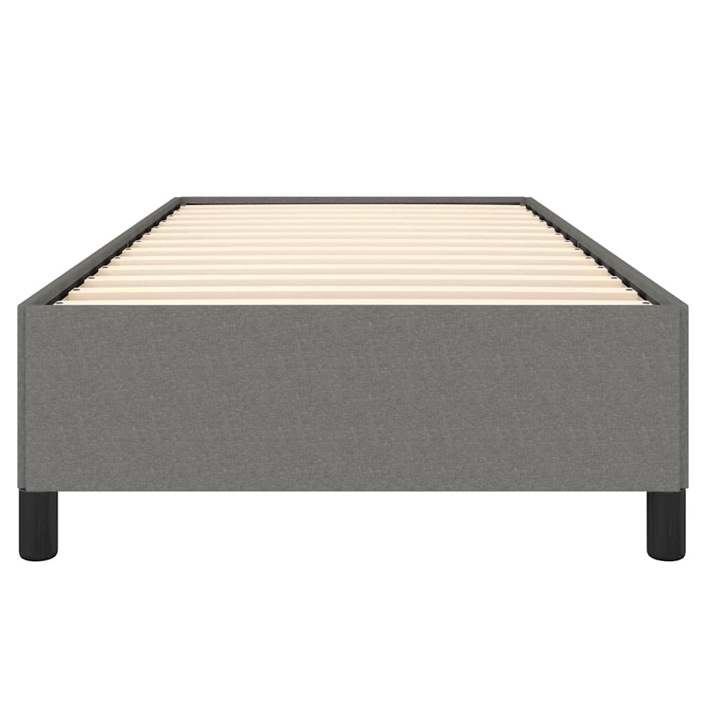 Bed Frame without Mattress Dark Grey 100x203 cm Twin XL Fabric