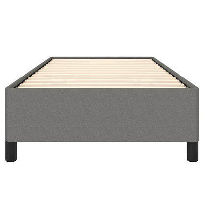 Bed Frame without Mattress Dark Grey 100x203 cm Twin XL Fabric