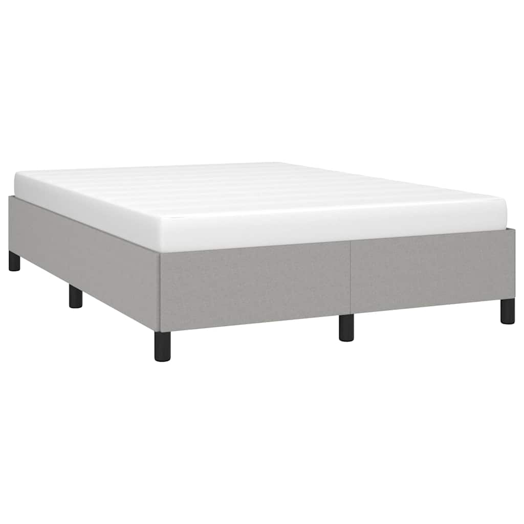 Bed Frame without Mattress Light Grey 152x203 cm Queen Fabric