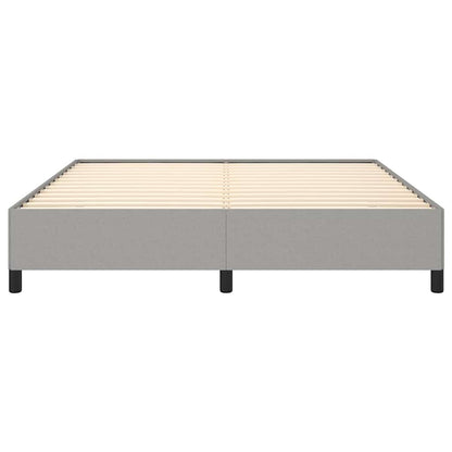Bed Frame without Mattress Light Grey 152x203 cm Queen Fabric