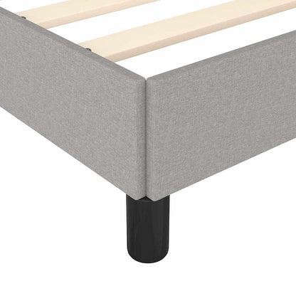 Bed Frame without Mattress Light Grey 152x203 cm Queen Fabric