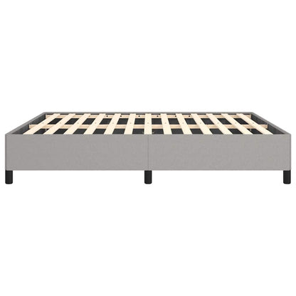 Bed Frame without Mattress Light Gray 76"x79.9" King Fabric
