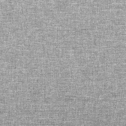 Bed Frame without Mattress Light Gray 76"x79.9" King Fabric