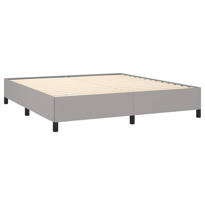 Bed Frame without Mattress Light Grey California King Fabric