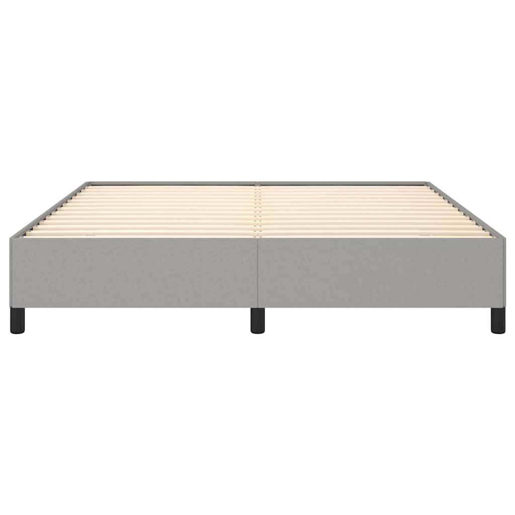 Bed Frame without Mattress Light Grey California King Fabric