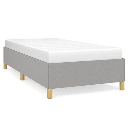 Bed Frame without Mattress Light Grey 100x203 cm Twin XL Fabric