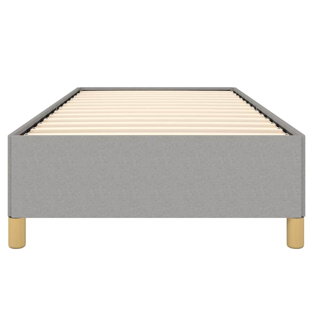 Bed Frame without Mattress Light Grey 100x203 cm Twin XL Fabric