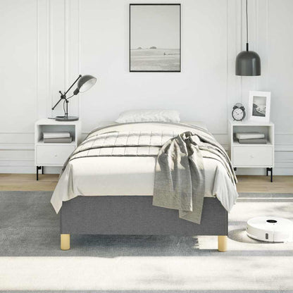 Bed Frame without Mattress Dark Grey 100x203 cm Twin XL Fabric