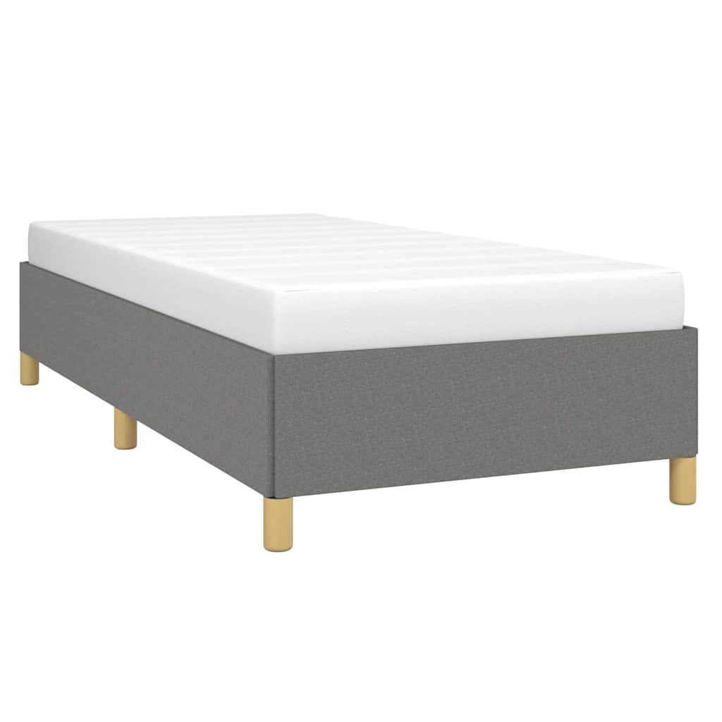 Bed Frame without Mattress Dark Grey 100x203 cm Twin XL Fabric
