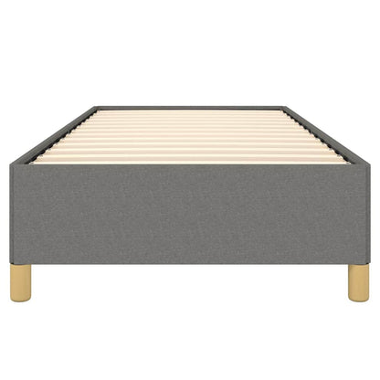 Bed Frame without Mattress Dark Grey 100x203 cm Twin XL Fabric