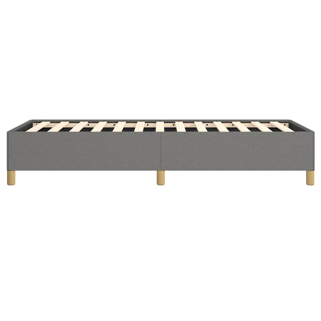 Bed Frame without Mattress Dark Grey 100x203 cm Twin XL Fabric