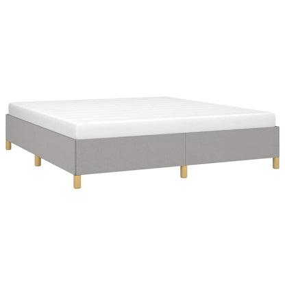 Bed Frame without Mattress Light Grey California King Fabric