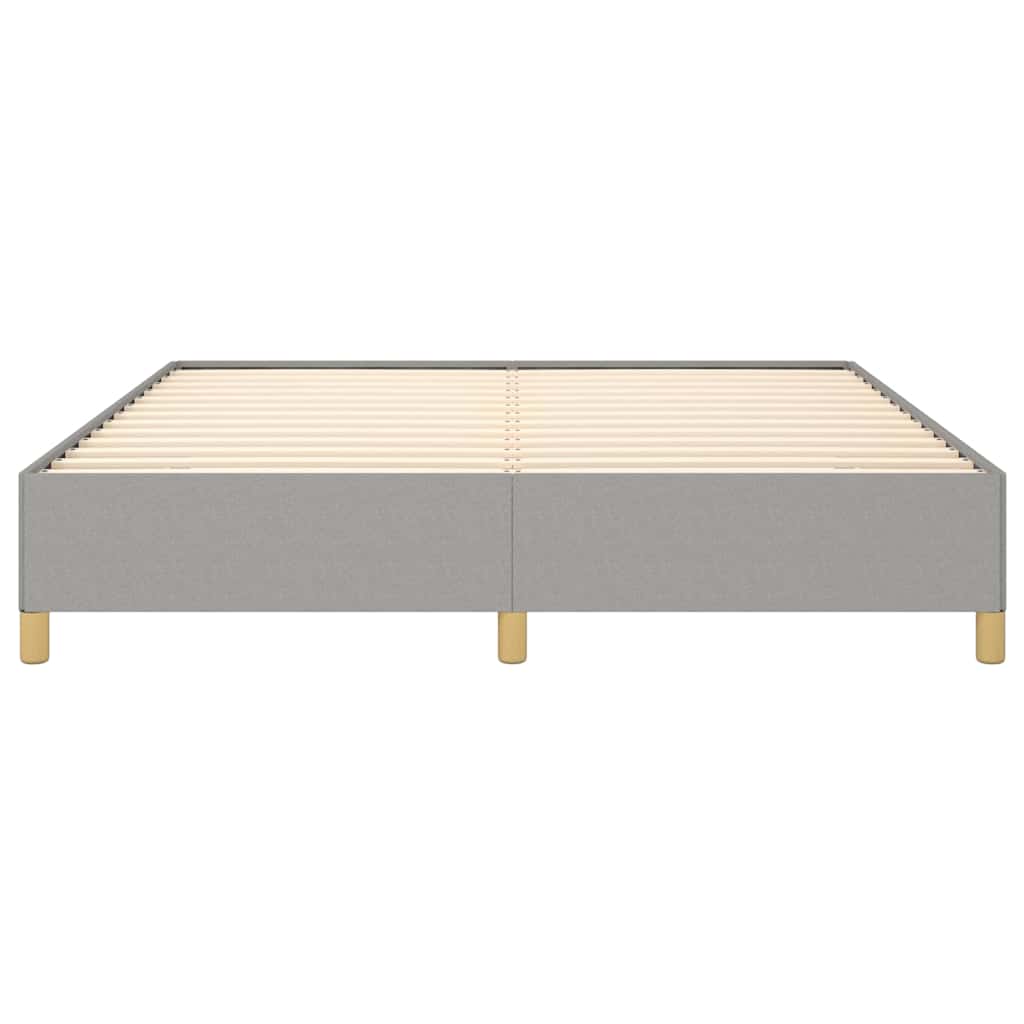 Bed Frame without Mattress Light Grey California King Fabric