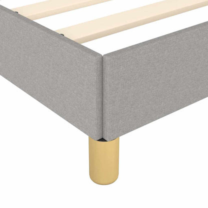 Bed Frame without Mattress Light Grey California King Fabric