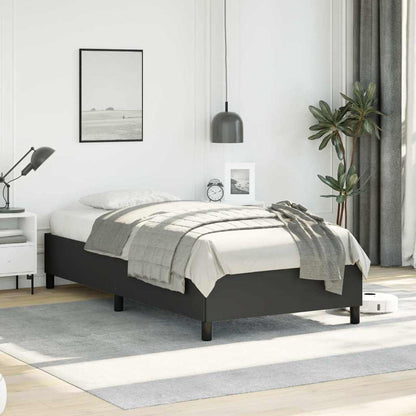 Bed Frame without Mattress Black 100x203 cm Twin XL Faux Leather