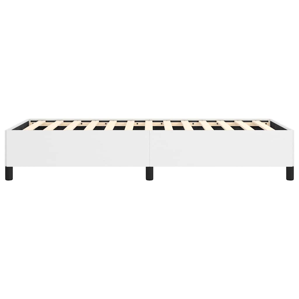 Bed Frame without Mattress White 100x203 cm Twin XL Faux Leather