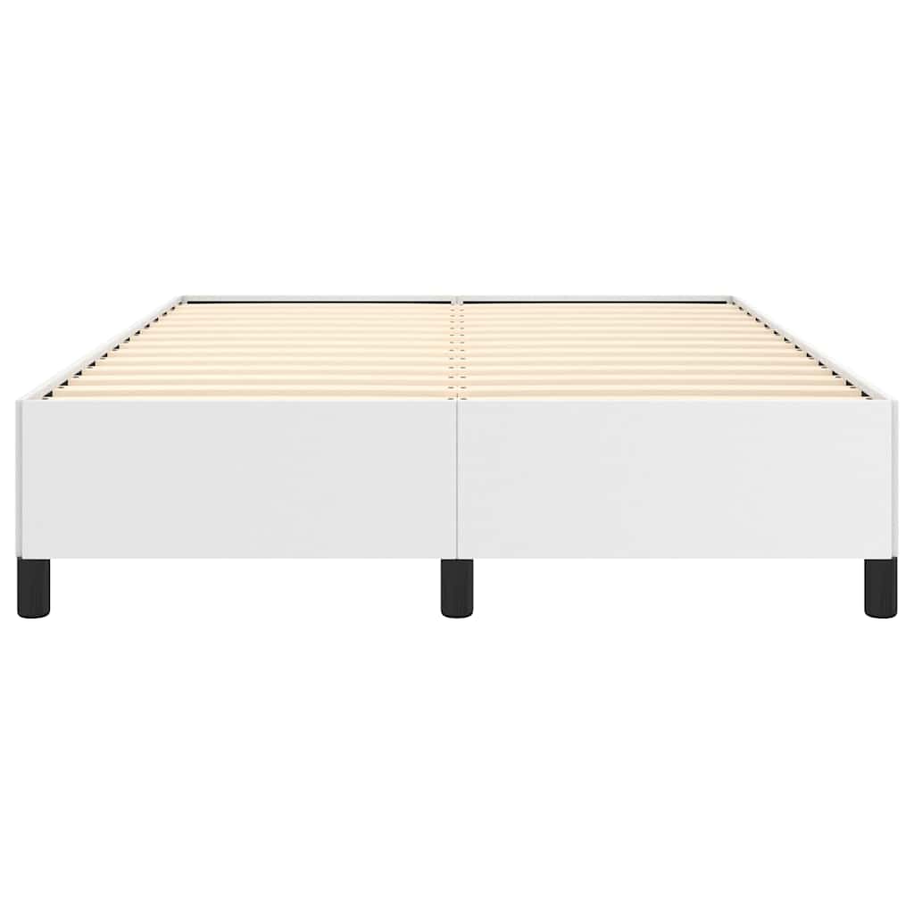 Bed Frame without Mattress White 137x190 cm Full Faux Leather