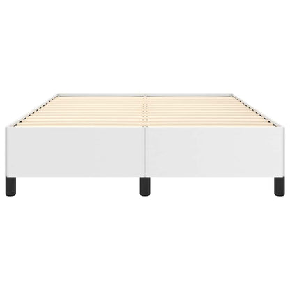 Bed Frame without Mattress White 137x190 cm Full Faux Leather