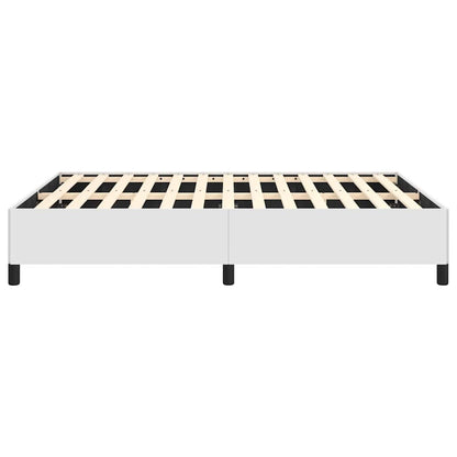 Bed Frame without Mattress White 137x190 cm Full Faux Leather