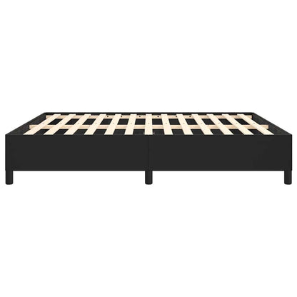 Bed Frame without Mattress Black 193x203 cm King Faux Leather