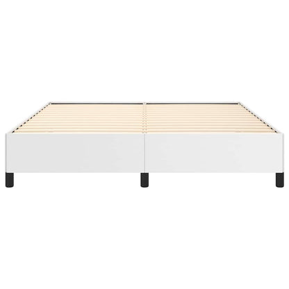 Bed Frame without Mattress White California King Faux Leather