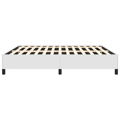 Bed Frame without Mattress White California King Faux Leather