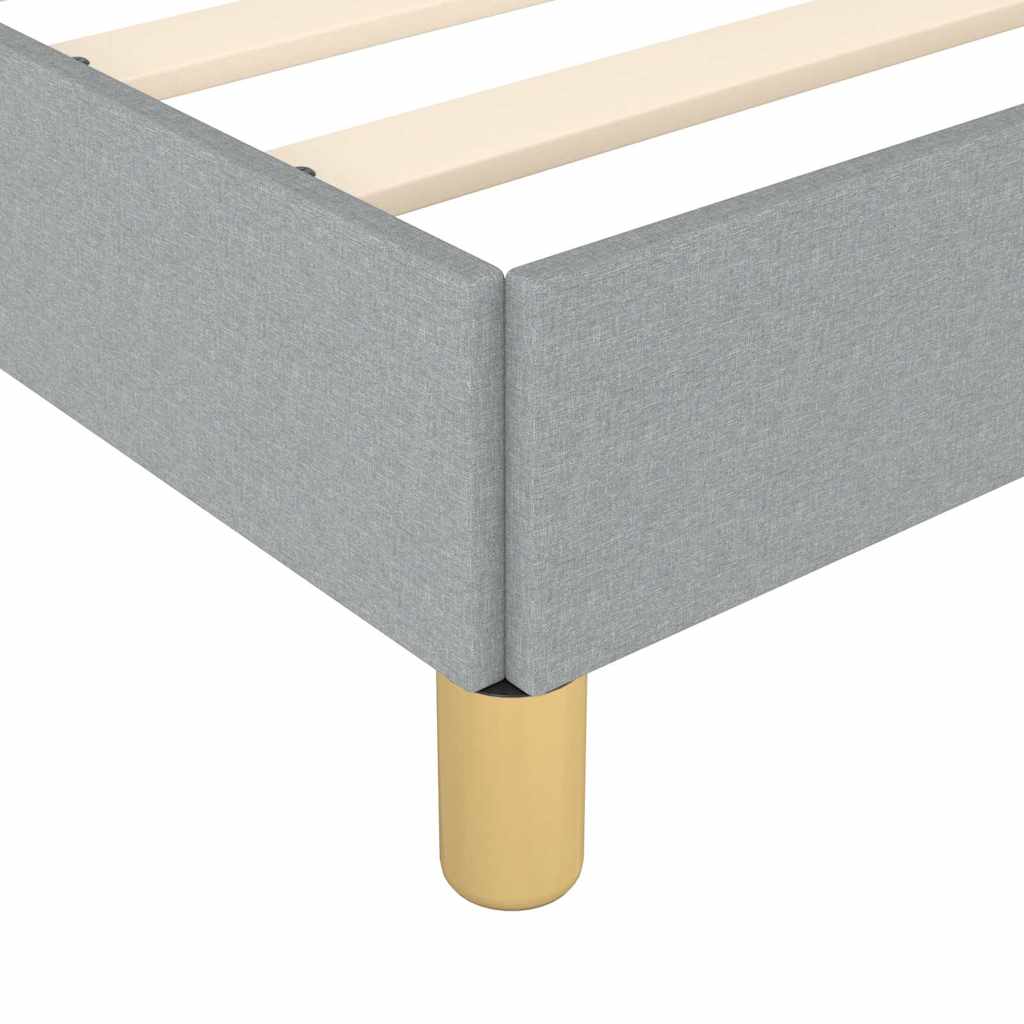 Bed Frame without Mattress Light Grey King Fabric