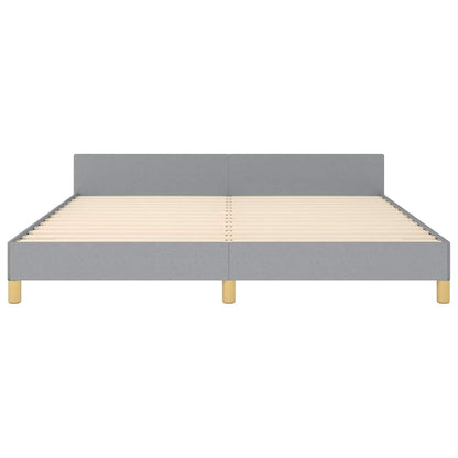 Bed Frame without Mattress Light Grey California King Fabric