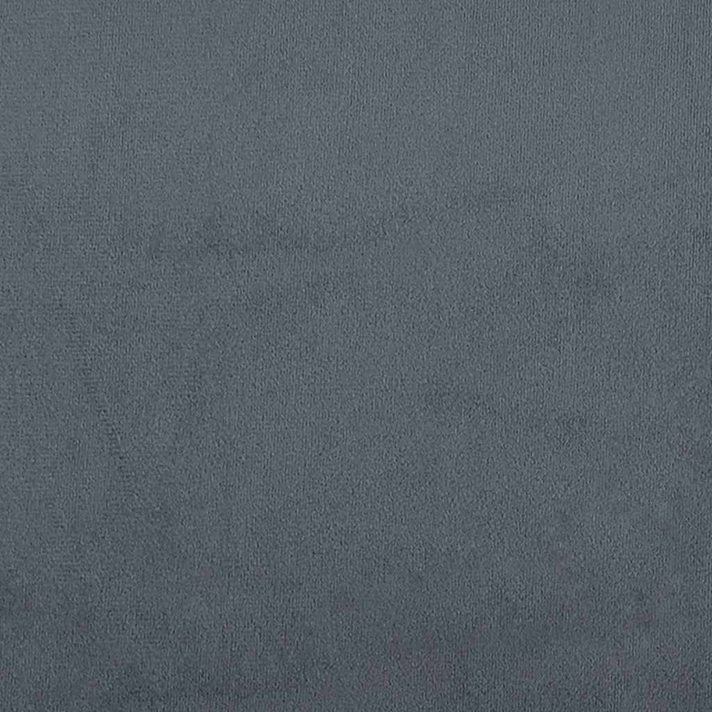 Bed Frame without Mattress Dark Gray King Velvet