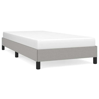 Bed Frame without Mattress Light Grey 90x190 cm Single Single Fabric