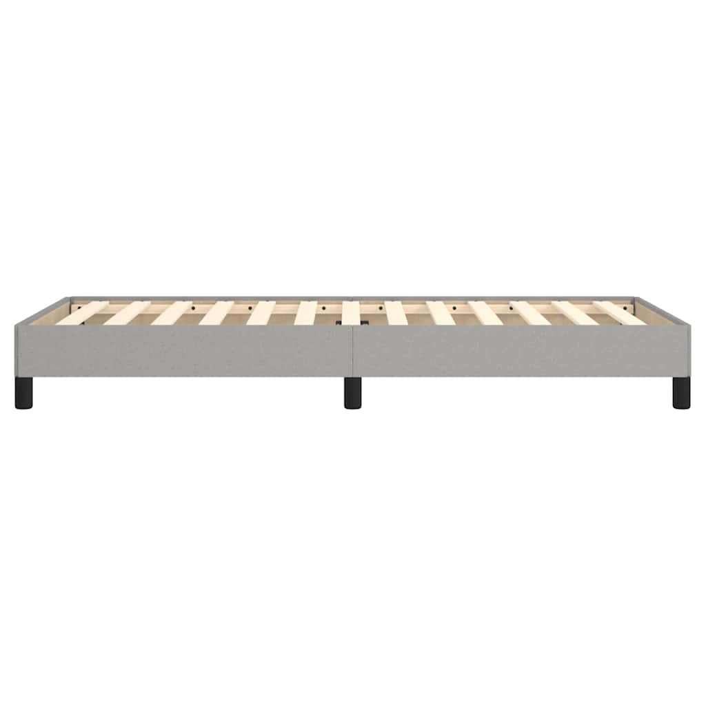 Bed Frame without Mattress Light Grey 90x190 cm Single Single Fabric