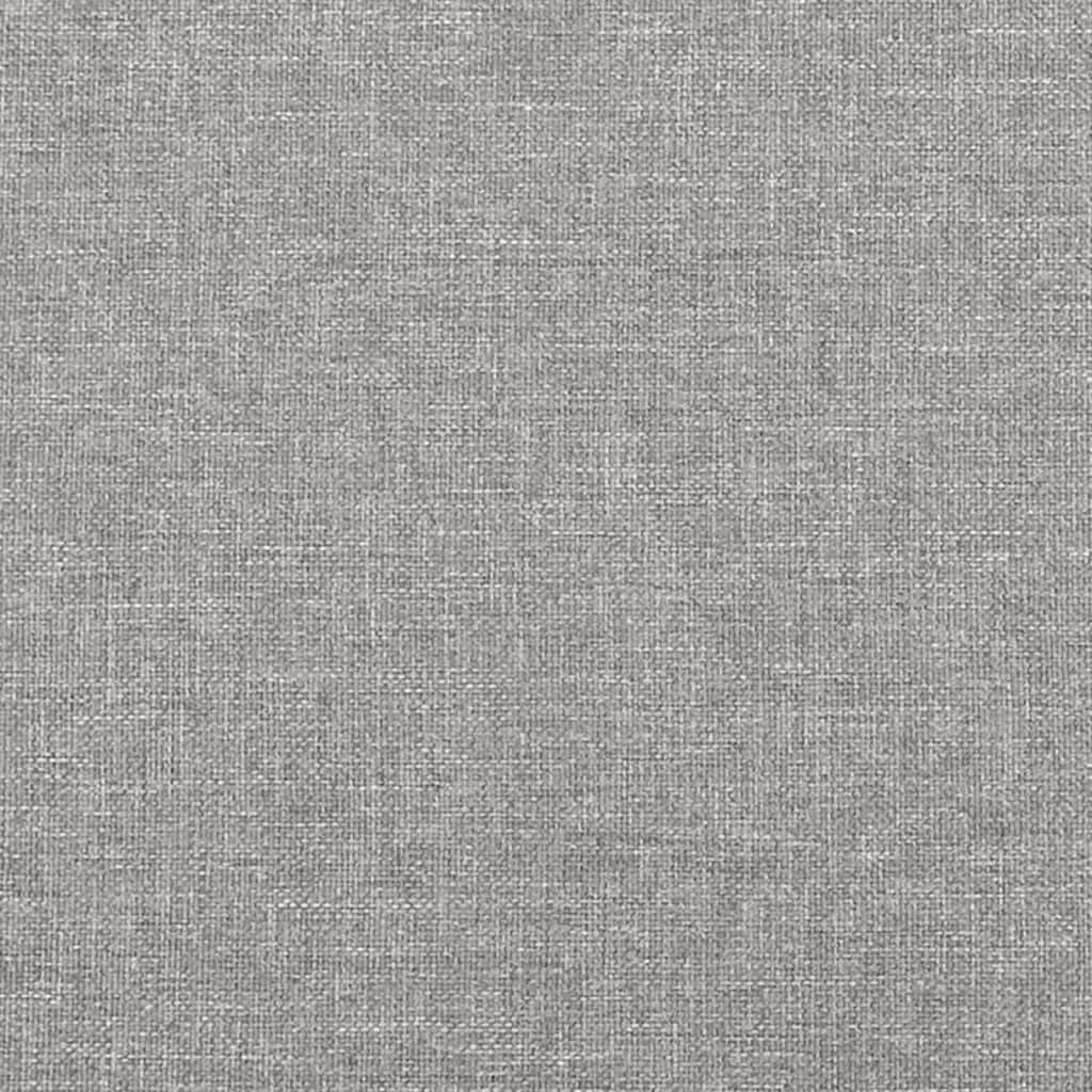 Bed Frame without Mattress Light Grey Super King Fabric