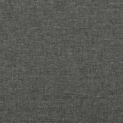 Bed Frame without Mattress Dark Grey 135x190 cm Double Double Fabric