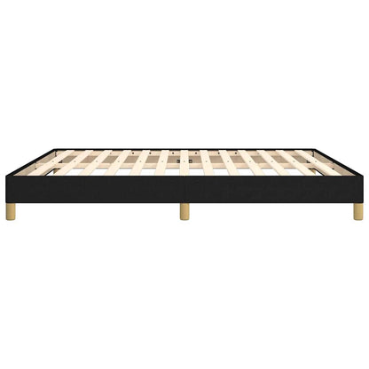 Bed Frame without Mattress Black 180x200 cm Super King Super King Fabric