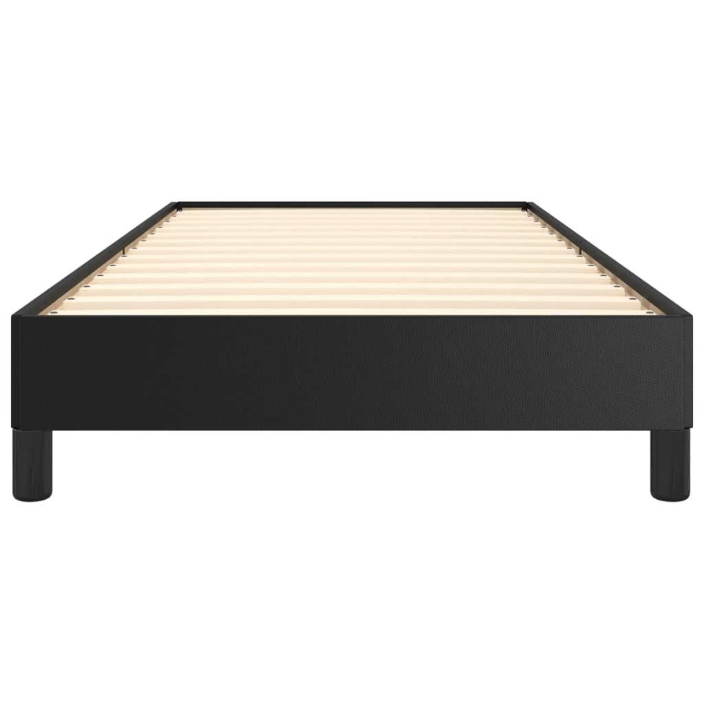 Bed Frame without Mattress Black 90x190 cm Single Single Faux Leather