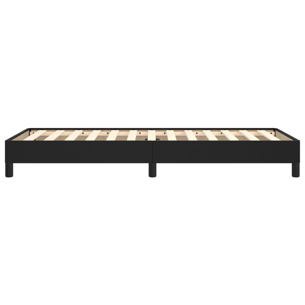 Bed Frame without Mattress Black 90x190 cm Single Single Faux Leather