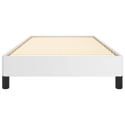 Bed Frame without Mattress White 90x190 cm Single Single Faux Leather