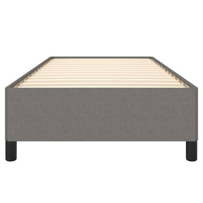 Bed Frame without Mattress Dark Grey 90x190 cm Single Single Fabric