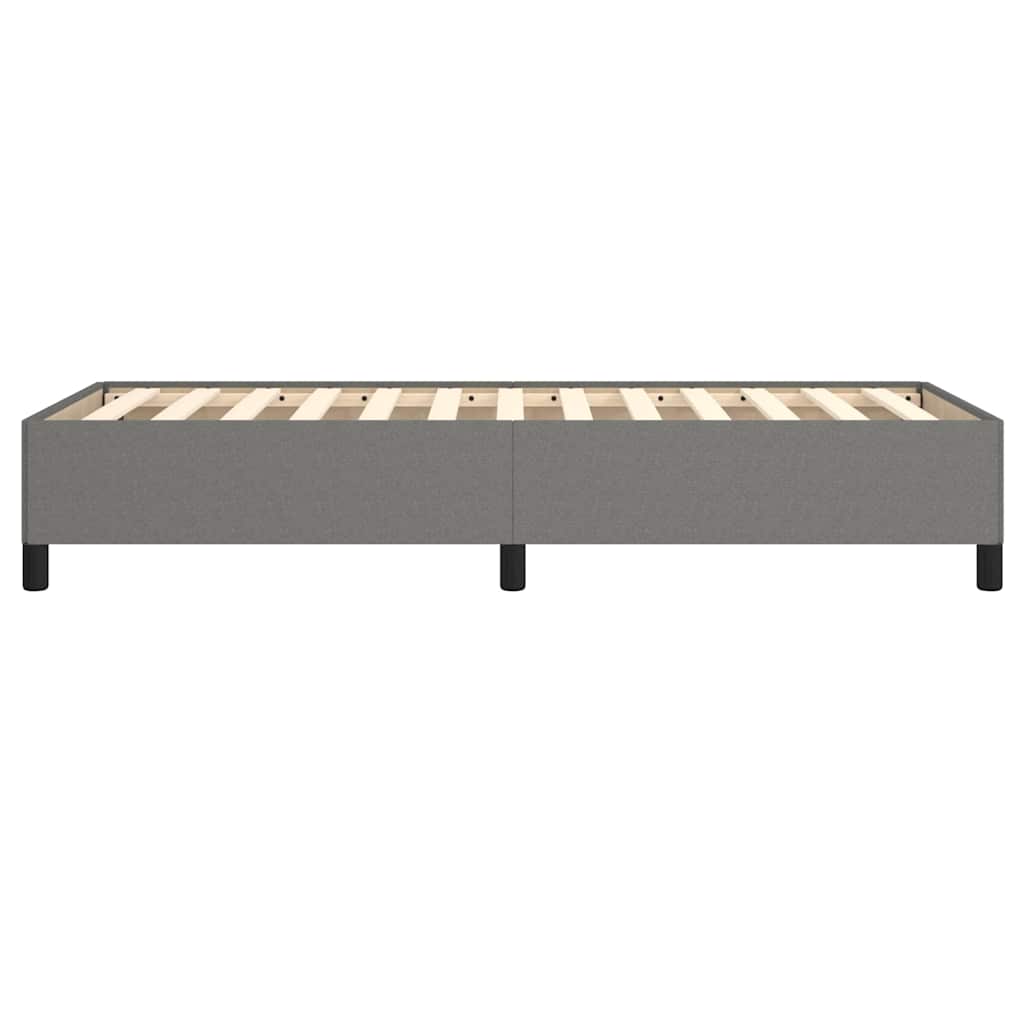 Bed Frame without Mattress Dark Grey 90x190 cm Single Single Fabric